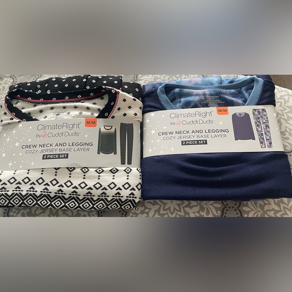 Two Crew Neck and legging Pajama Sets